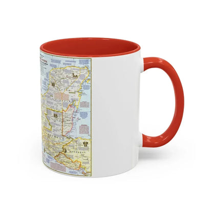 Central America - Archeological Map 1 (1968) (Map) Accent Coffee Mug - Go Mug Yourself
