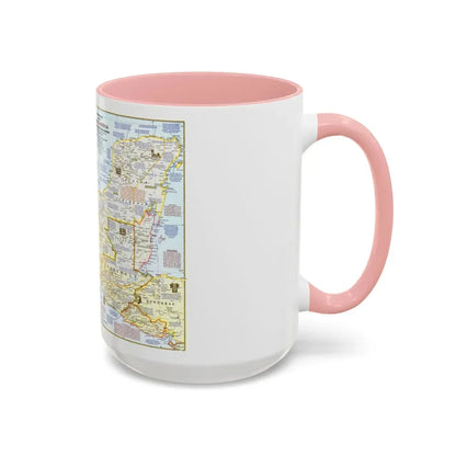 Central America - Archeological Map 1 (1968) (Map) Accent Coffee Mug - Go Mug Yourself