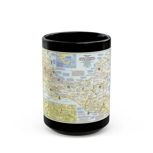 Central America - Archeological Map 1 (1968) (Map) Black Coffee Mug 15oz - Go Mug Yourself