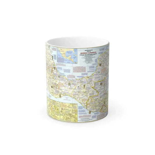 Central America - Archeological Map 1 (1968) (Map) Color Changing Mug 11oz Default Title - Go Mug Yourself