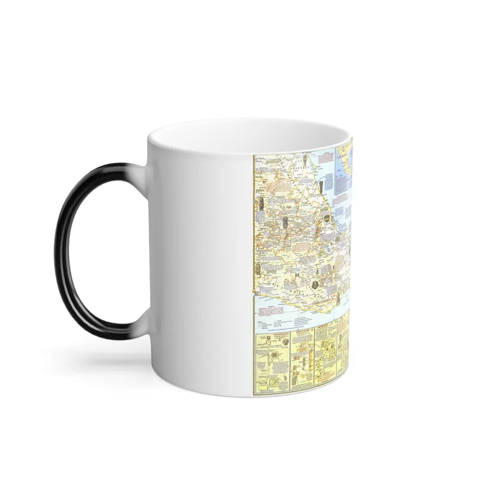 Central America - Archeological Map 1 (1968) (Map) Color Changing Mug 11oz-Go Mug Yourself