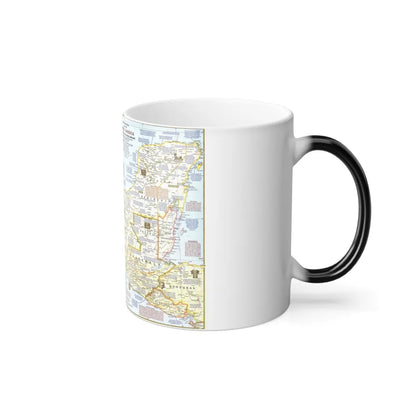 Central America - Archeological Map 1 (1968) (Map) Color Changing Mug 11oz-Go Mug Yourself