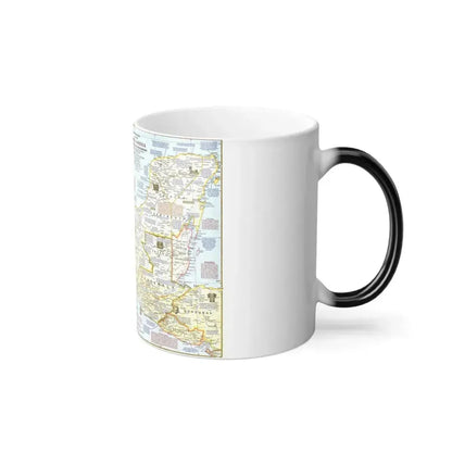 Central America - Archeological Map 1 (1968) (Map) Color Changing Mug 11oz - Go Mug Yourself