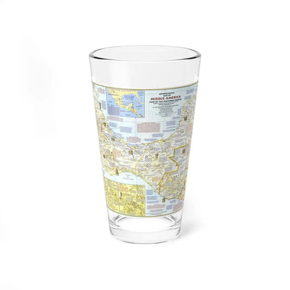 Central America - Archeological Map 1 (1968) (Map) Pint Glass 16oz-16oz-Go Mug Yourself