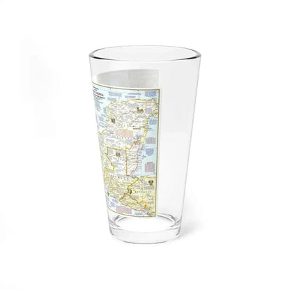 Central America - Archeological Map 1 (1968) (Map) Pint Glass 16oz - Go Mug Yourself
