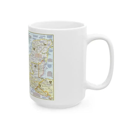 Central America - Archeological Map 1 (1968) (Map) White Coffee Mug - Go Mug Yourself