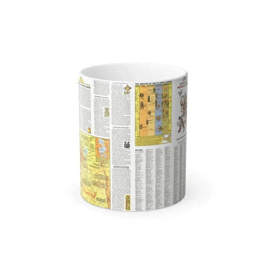 Central America - Archeological Map 2 (1968) (Map) Color Changing Mug 11oz Default Title - Go Mug Yourself