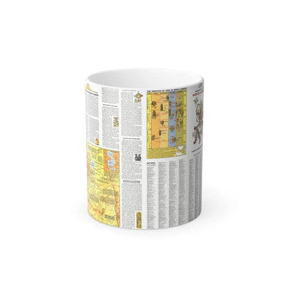 Central America - Archeological Map 2 (1968) (Map) Color Changing Mug 11oz-Go Mug Yourself