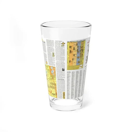 Central America - Archeological Map 2 (1968) (Map) Pint Glass 16oz 16oz - Go Mug Yourself