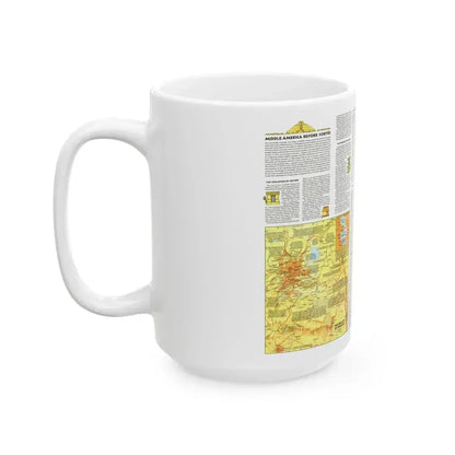 Central America - Archeological Map 2 (1968) (Map) White Coffee Mug - Go Mug Yourself
