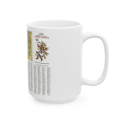 Central America - Archeological Map 2 (1968) (Map) White Coffee Mug - Go Mug Yourself