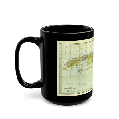 Central America - Cuba (1906) (Map) Black Coffee Mug - Go Mug Yourself