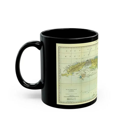 Central America - Cuba (1906) (Map) Black Coffee Mug - Go Mug Yourself