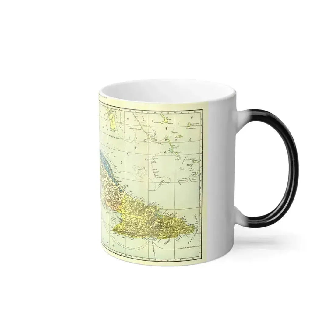 Central America - Cuba (1906) (Map) Color Changing Mug 11oz - Go Mug Yourself
