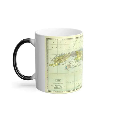 Central America - Cuba (1906) (Map) Color Changing Mug 11oz - Go Mug Yourself