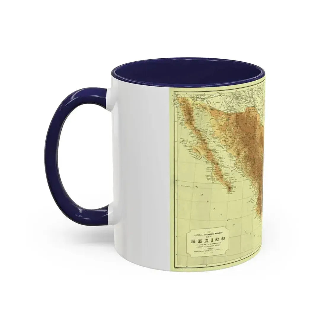 Central America & Mexico (1911) (Map) Accent Coffee Mug - Go Mug Yourself