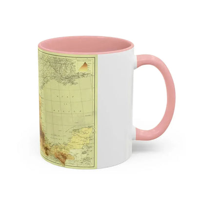 Central America & Mexico (1911) (Map) Accent Coffee Mug - Go Mug Yourself