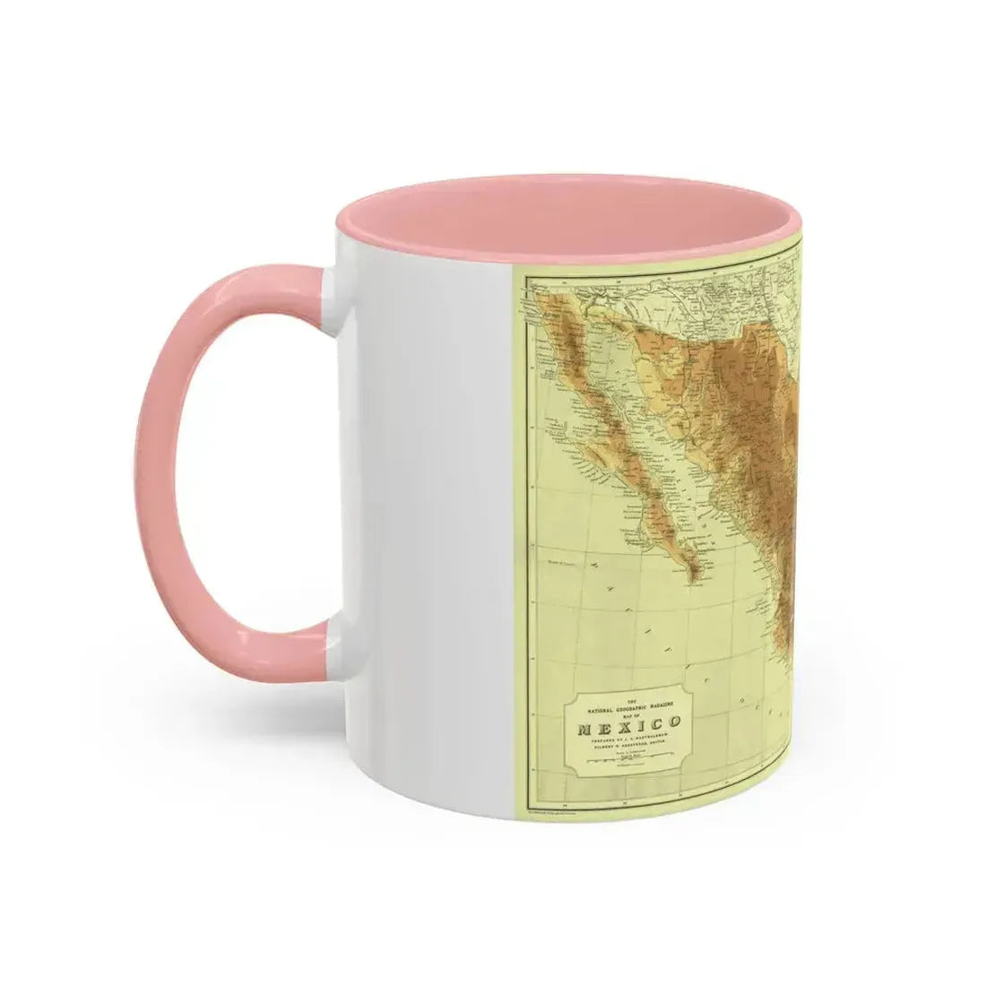 Central America & Mexico (1911) (Map) Accent Coffee Mug - Go Mug Yourself