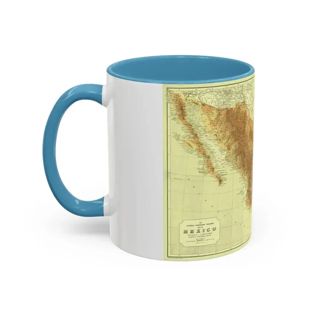 Central America & Mexico (1911) (Map) Accent Coffee Mug - Go Mug Yourself