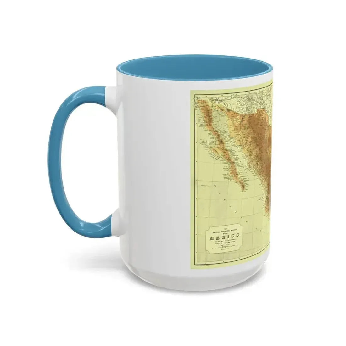 Central America & Mexico (1911) (Map) Accent Coffee Mug - Go Mug Yourself