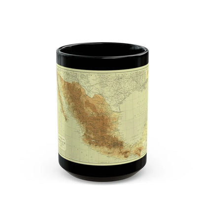 Central America & Mexico (1911) (Map) Black Coffee Mug-15oz-Go Mug Yourself