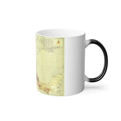 Central America & Mexico (1911) (Map) Color Changing Mug 11oz - Go Mug Yourself