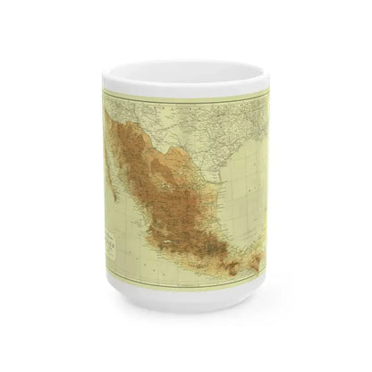 Central America & Mexico (1911) (Map) White Coffee Mug 15oz - Go Mug Yourself