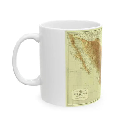 Central America & Mexico (1911) (Map) White Coffee Mug - Go Mug Yourself