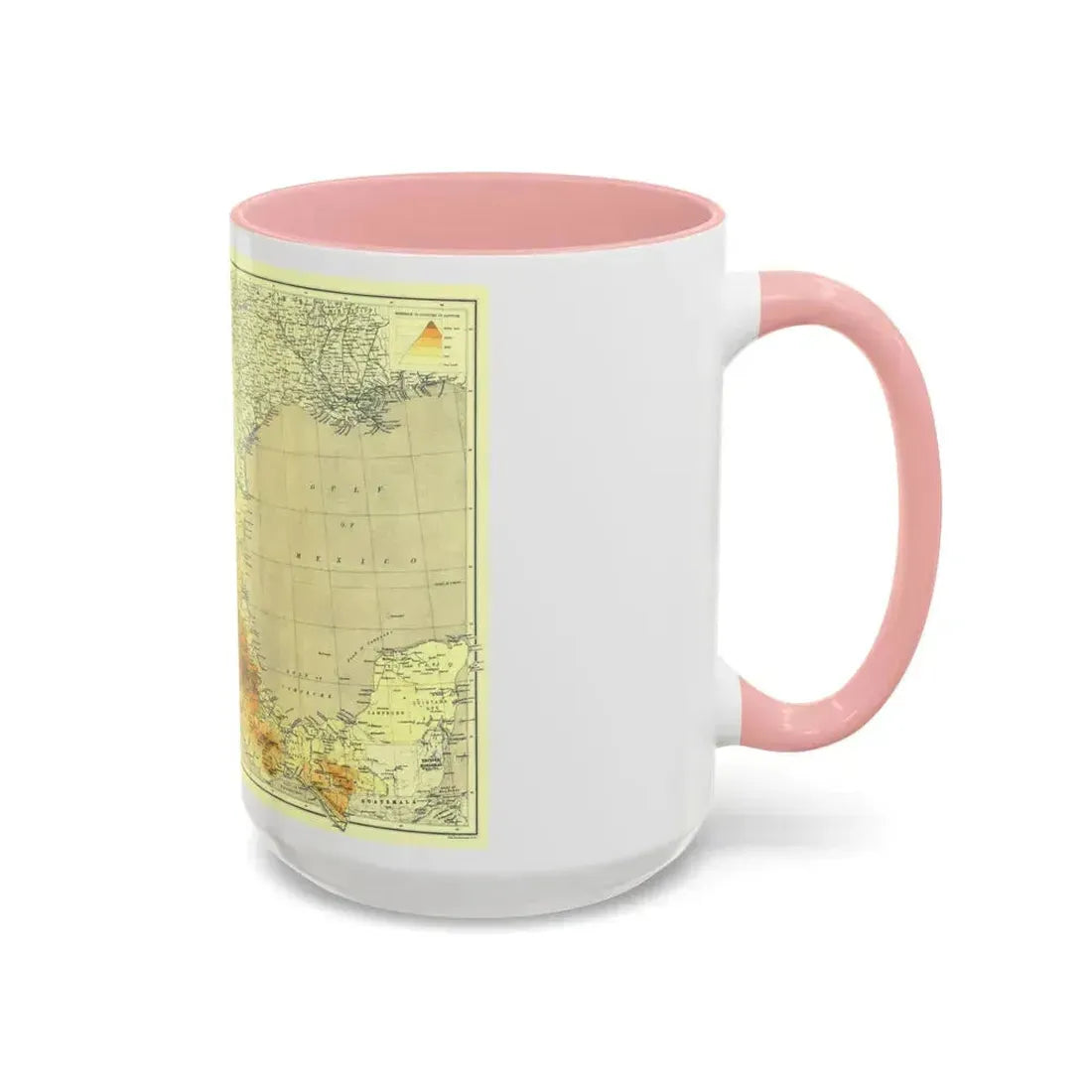Central America & Mexico (1914) (Map) Accent Coffee Mug - Go Mug Yourself