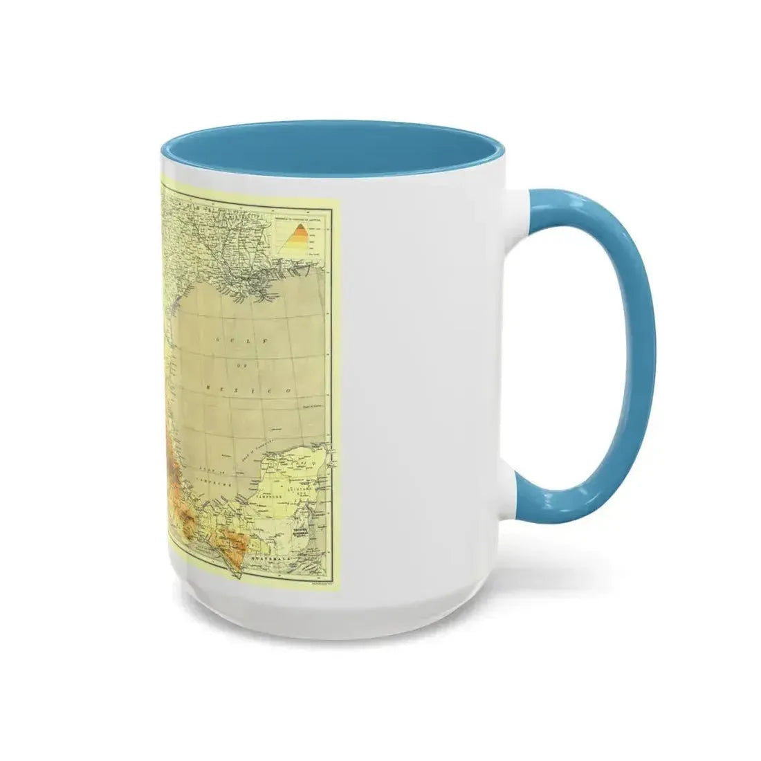 Central America & Mexico (1914) (Map) Accent Coffee Mug - Go Mug Yourself