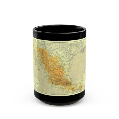 Central America & Mexico (1914) (Map) Black Coffee Mug-15oz-Go Mug Yourself