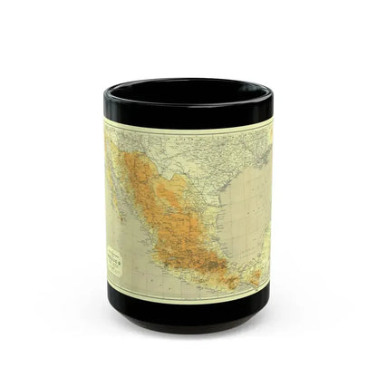 Central America & Mexico (1914) (Map) Black Coffee Mug 15oz - Go Mug Yourself