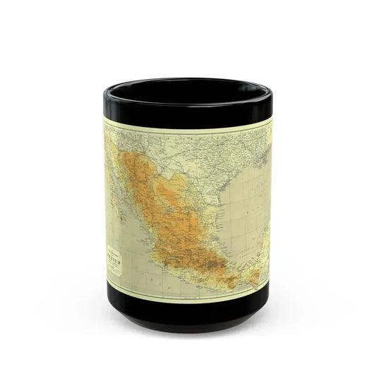 Central America & Mexico (1914) (Map) Black Coffee Mug 15oz - Go Mug Yourself