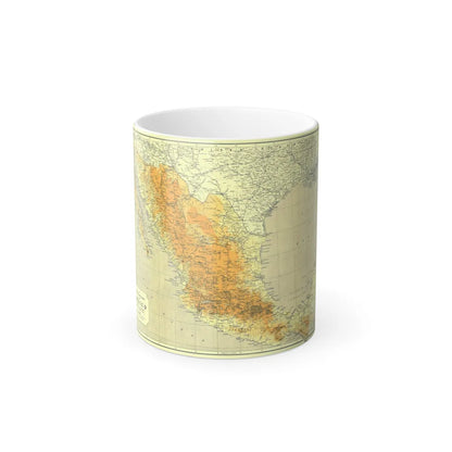 Central America & Mexico (1914) (Map) Color Changing Mug 11oz-11oz-Go Mug Yourself