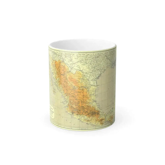 Central America & Mexico (1914) (Map) Color Changing Mug 11oz Default Title 11oz - Go Mug Yourself