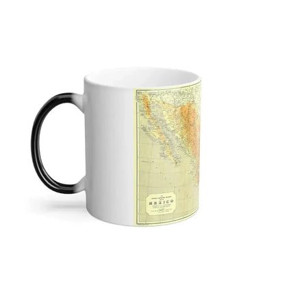 Central America & Mexico (1914) (Map) Color Changing Mug 11oz - Go Mug Yourself