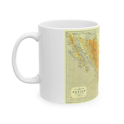 Central America & Mexico (1914) (Map) White Coffee Mug-Go Mug Yourself