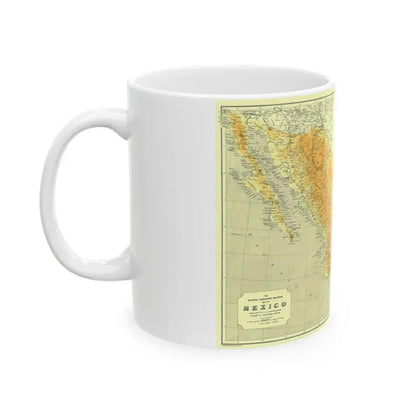 Central America & Mexico (1914) (Map) White Coffee Mug - Go Mug Yourself