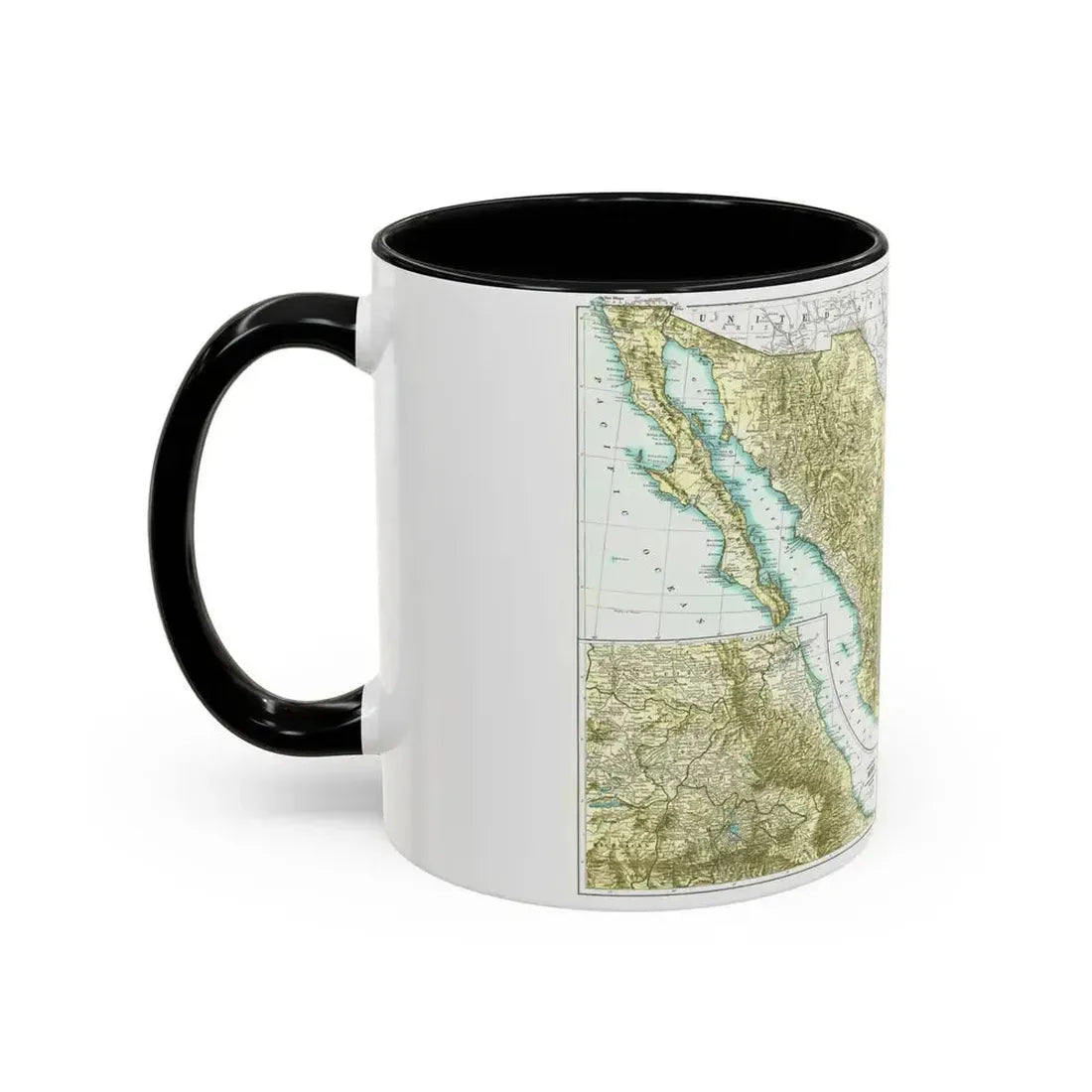 Central America & Mexico (1916) (Map) Accent Coffee Mug - Go Mug Yourself