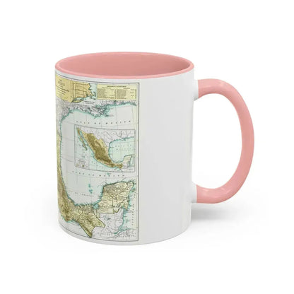 Central America & Mexico (1916) (Map) Accent Coffee Mug - Go Mug Yourself