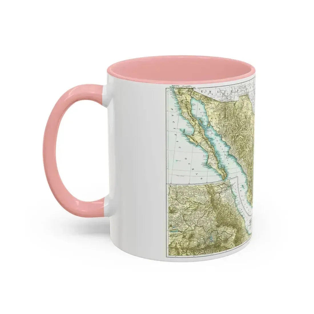 Central America & Mexico (1916) (Map) Accent Coffee Mug - Go Mug Yourself
