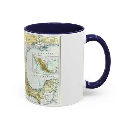 Central America & Mexico (1916) (Map) Accent Coffee Mug - Go Mug Yourself