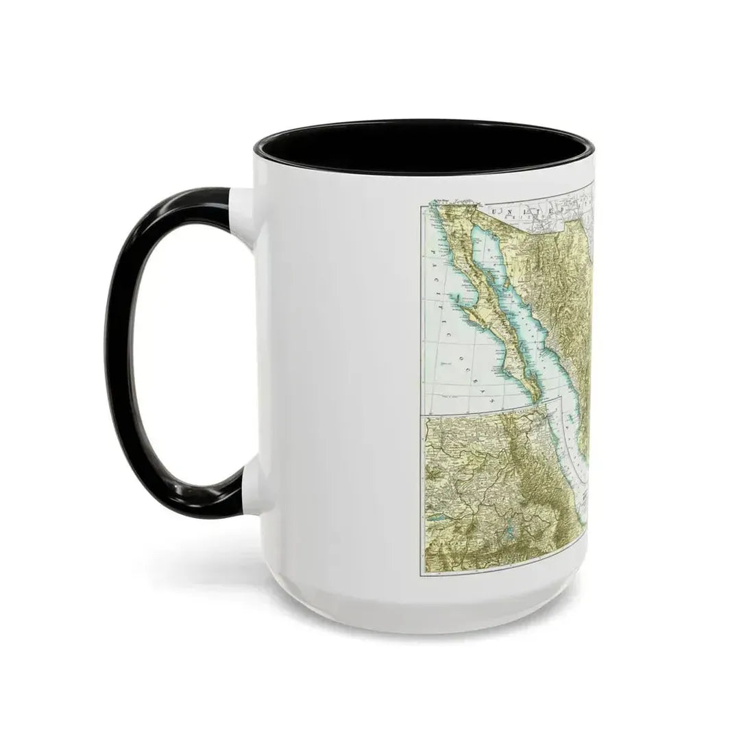 Central America & Mexico (1916) (Map) Accent Coffee Mug - Go Mug Yourself