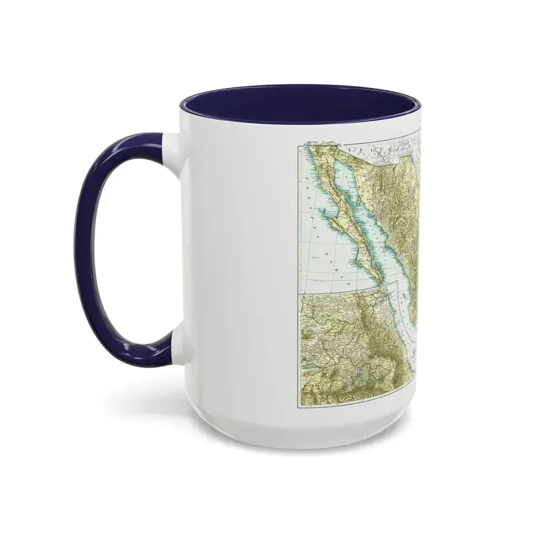 Central America & Mexico (1916) (Map) Accent Coffee Mug - Go Mug Yourself