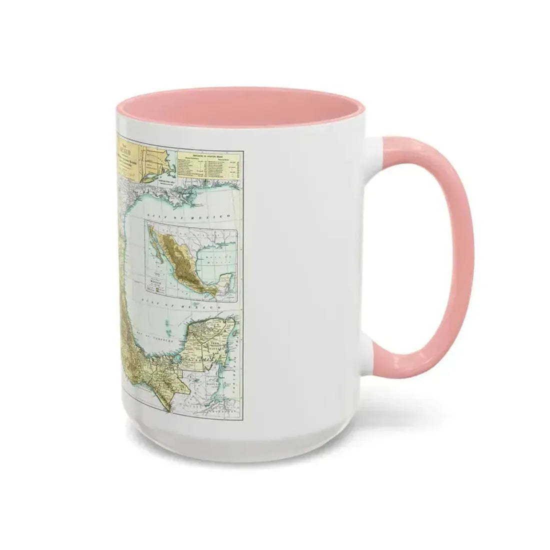Central America & Mexico (1916) (Map) Accent Coffee Mug - Go Mug Yourself