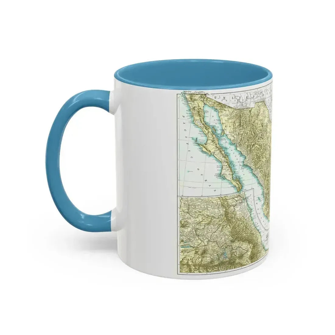 Central America & Mexico (1916) (Map) Accent Coffee Mug - Go Mug Yourself