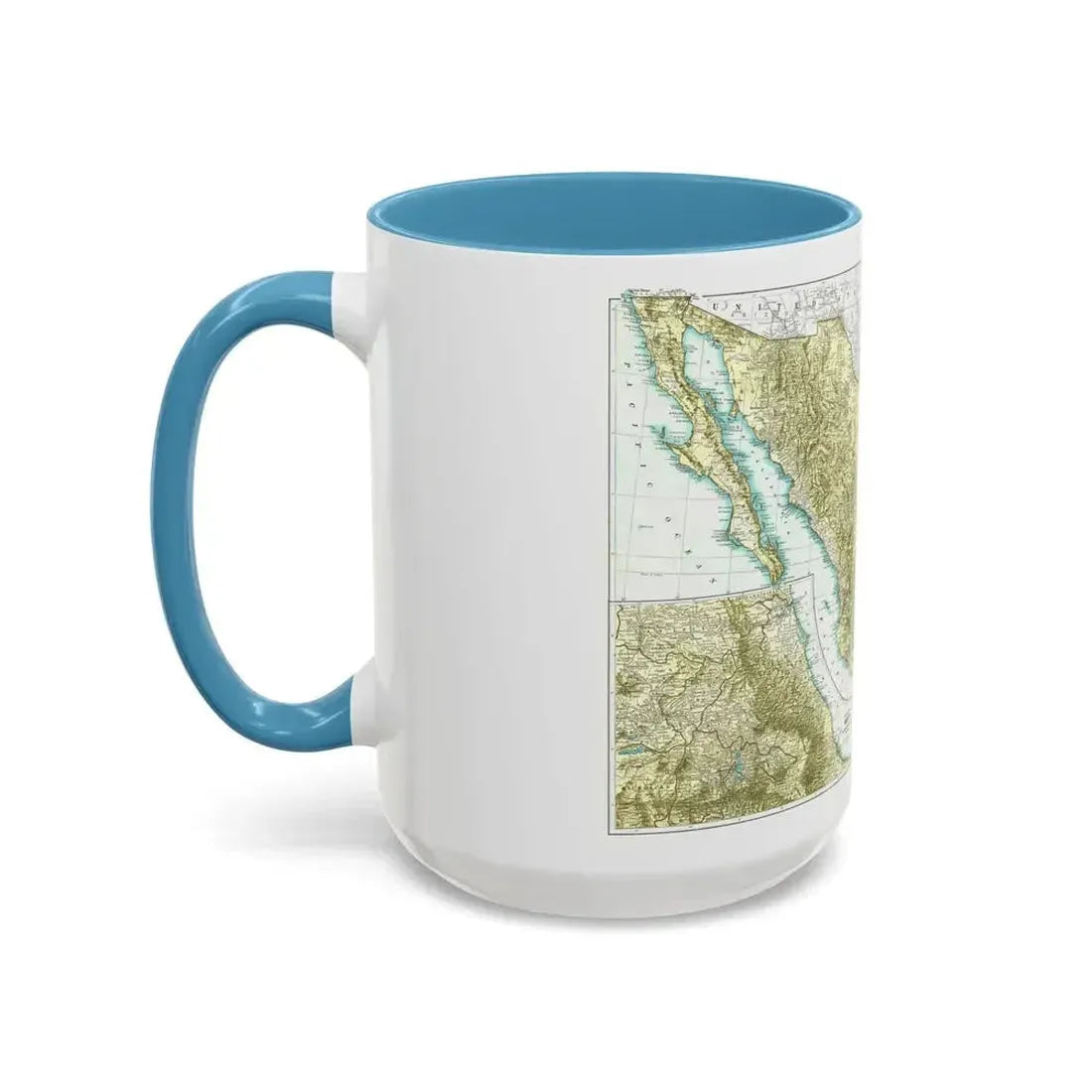 Central America & Mexico (1916) (Map) Accent Coffee Mug - Go Mug Yourself