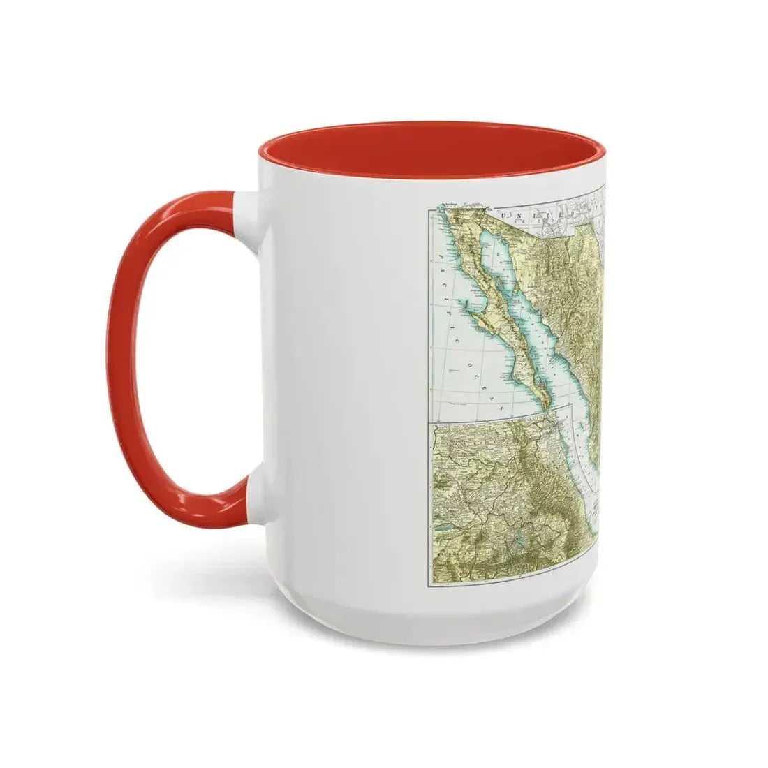 Central America & Mexico (1916) (Map) Accent Coffee Mug - Go Mug Yourself