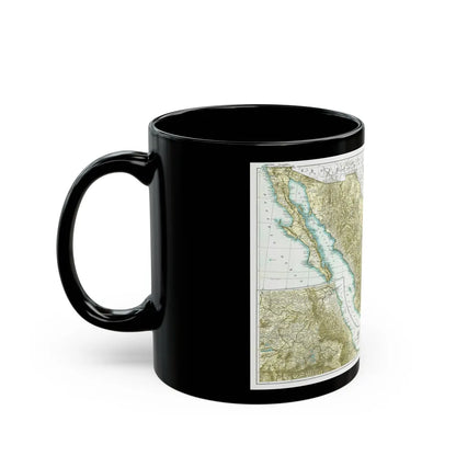 Central America & Mexico (1916) (Map) Black Coffee Mug-Go Mug Yourself