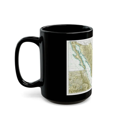 Central America & Mexico (1916) (Map) Black Coffee Mug-Go Mug Yourself